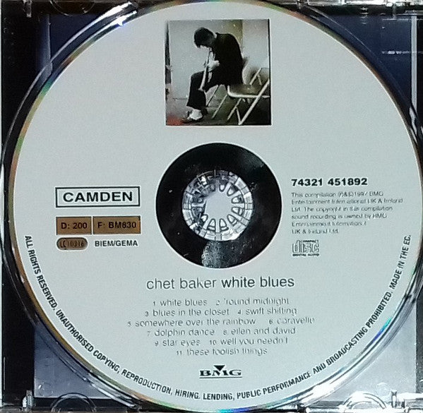 Chet Baker : White Blues (CD, Comp, RE)