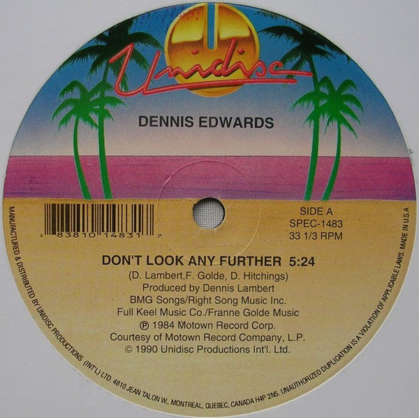 Dennis Edwards / Jimmy "Bo" Horne : Don't Look Any Further / Is It In ? / Dance Across The Floor (12", Pal)