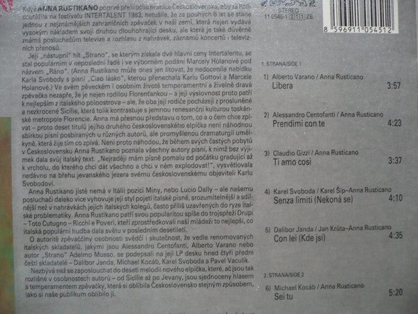 Anna Rustikano* : Prendimi Con Te (LP, Album, Lam)
