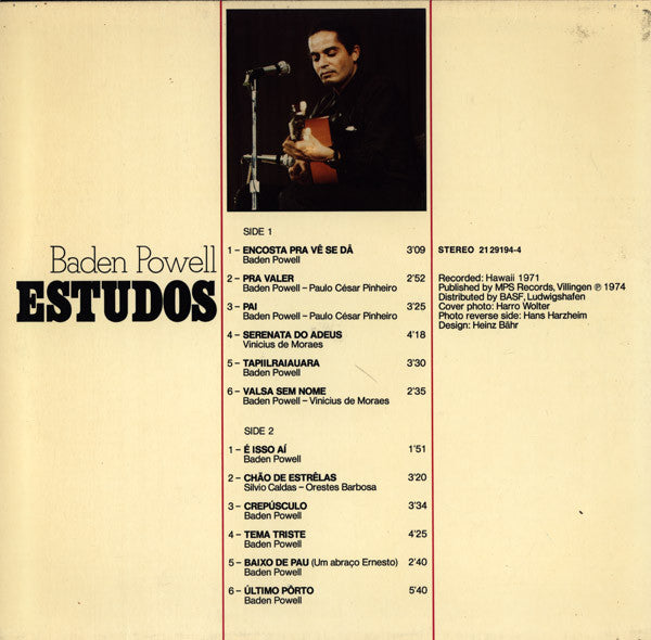 Baden Powell : Estudos (LP, Album, RE)