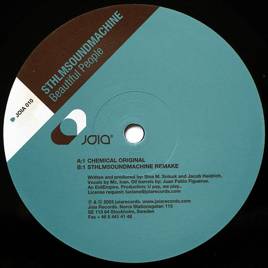 Sthlmsoundmachine : Beautiful People (12")