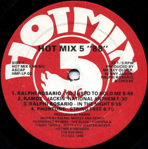 Various : Best Of Hot Mix 5 '88 (LP, Comp)