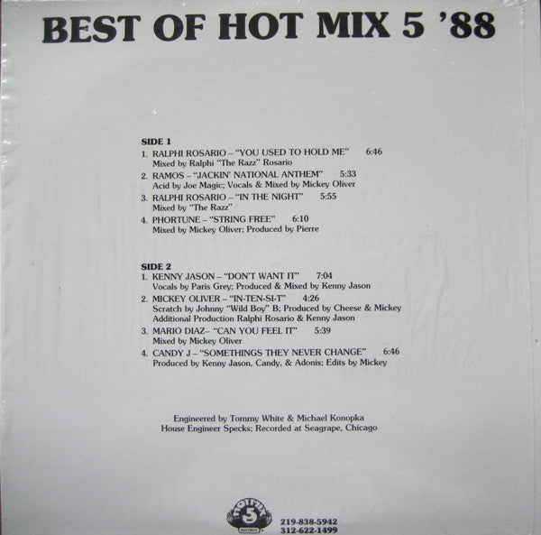 Various : Best Of Hot Mix 5 '88 (LP, Comp)