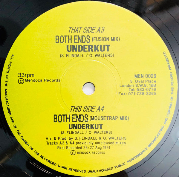 Underkut : Both Ends (The Junglites Remix) (2x10")