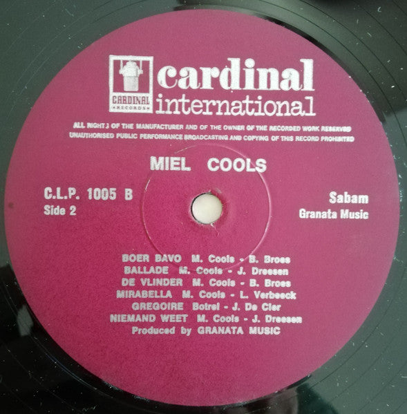 Miel Cools : Miel Cools (LP, Album)