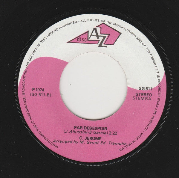 C. Jérôme : Baby Boy (7")