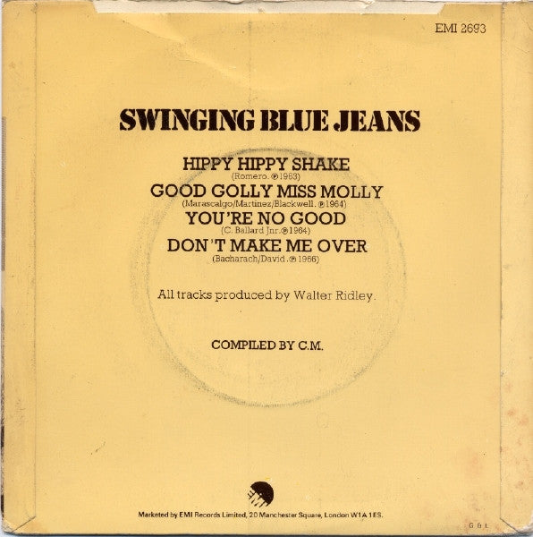 The Swinging Blue Jeans : Hippy Hippy Shake (7", EP)