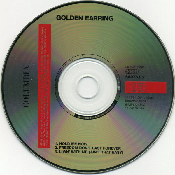 Golden Earring : Hold Me Now (CD, Maxi)