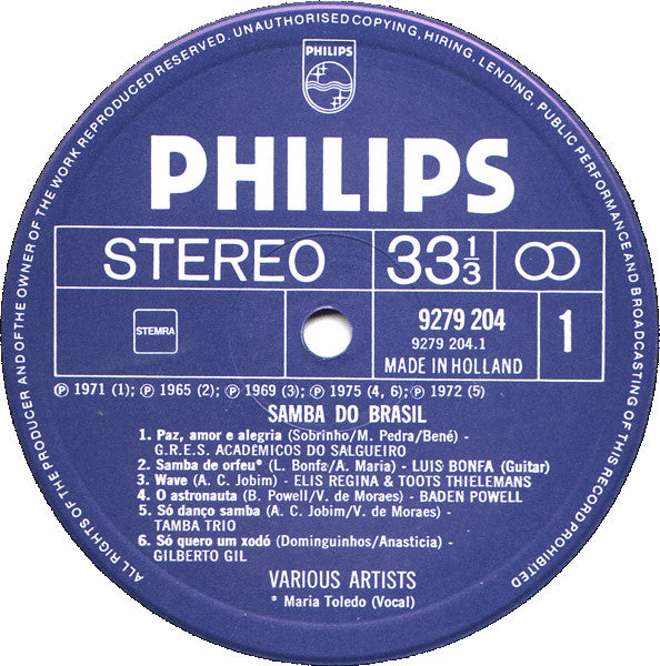 Various : Samba Do Brasil (LP, Comp)