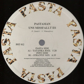 Pasta Man : Uns Missfallt Es (12")
