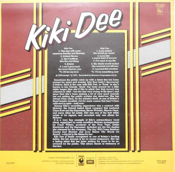 Kiki Dee : Kiki Dee (LP, Album)
