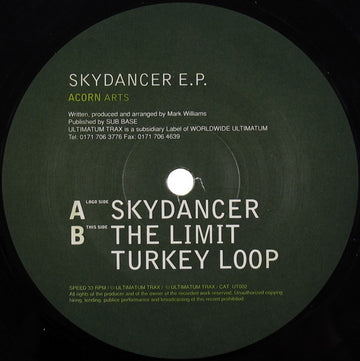 Acorn Arts : Skydancer E.P. (12", EP)