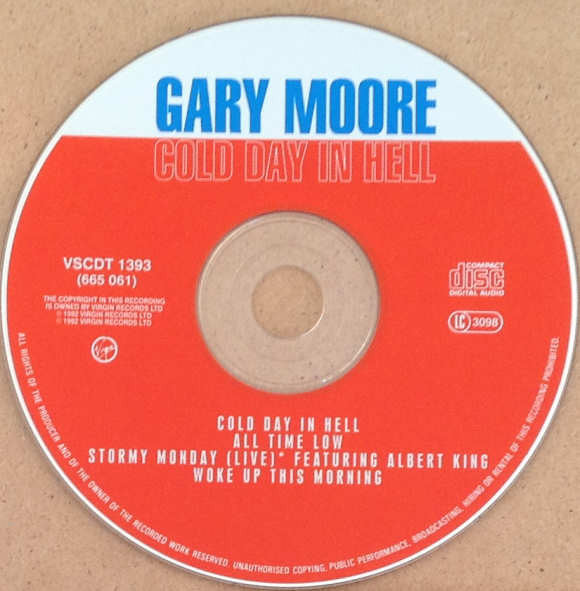 Gary Moore : Cold Day In Hell (CD, Single)