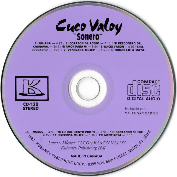 Cuco Valoy : Sonero (CD, Comp)