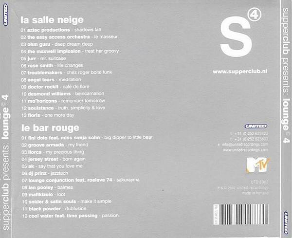 Various : Supperclub Presents: Lounge 4 (2xCD, Mixed, Dig)