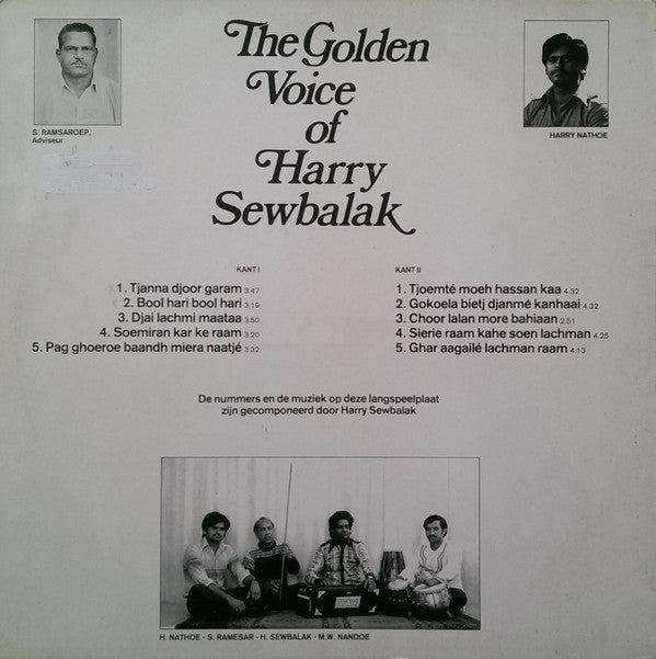 Harry Sewbalak : The Golden Voice Of Harry Sewbalak (LP, Album)