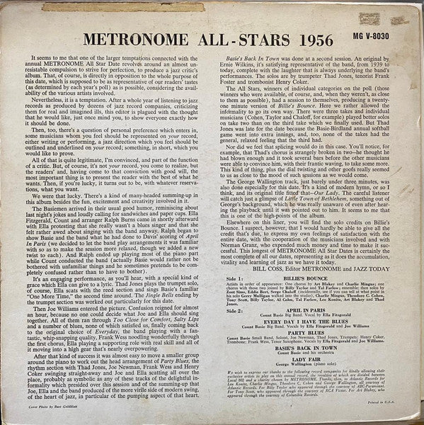 Metronome All-Stars 1956* : Metronome All-Stars 1956 (LP, Mono, RE)