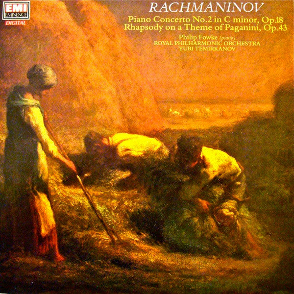 Sergei Vasilyevich Rachmaninoff, Philip Fowke, Royal Philharmonic Orchestra, Yuri Temirkanov : Piano Concerto No. 2 In C Minor, Op. 18. Rhapsody On A Theme Of Paganini, Op. 43 (LP)