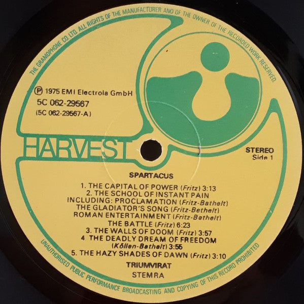 Triumvirat : Spartacus (LP, Album)