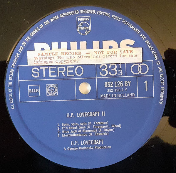 HP Lovecraft : H.P. Lovecraft II (LP, Album)