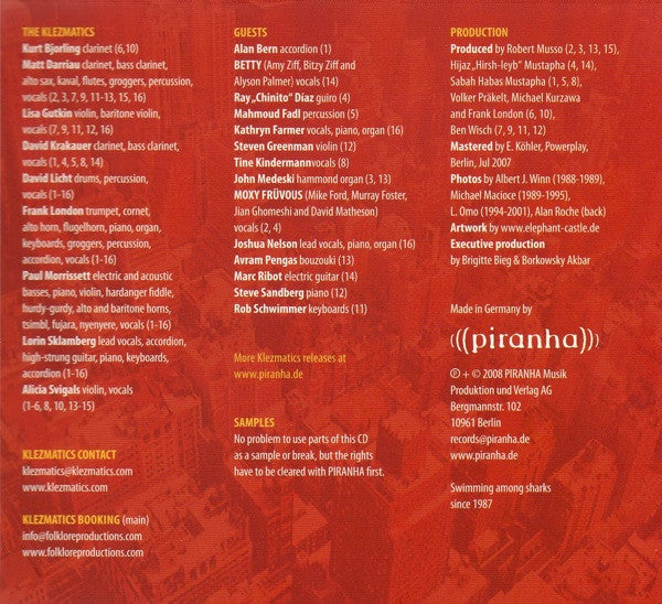 The Klezmatics : Tuml = Lebn. The Best Of The First 20 Years (CD, Comp)