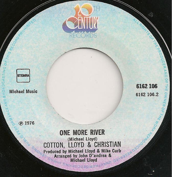 Cotton, Lloyd & Christian : Crying In The Rain (7", Single)