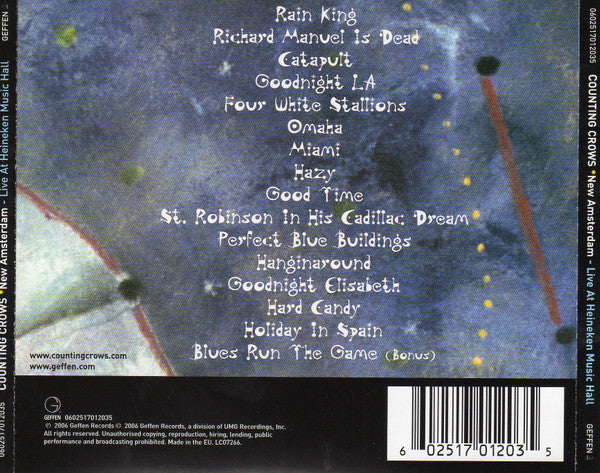 Counting Crows : New Amsterdam - Live At Heineken Music Hall (CD, Album)