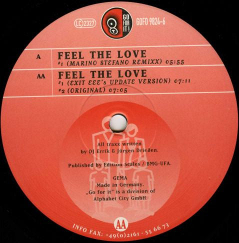 E & B Project : Feel The Love (Marino Stefano Remixx) (12")