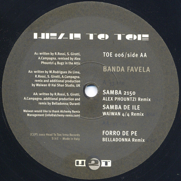 Banda Favela : Remix EP 1 (12", EP)