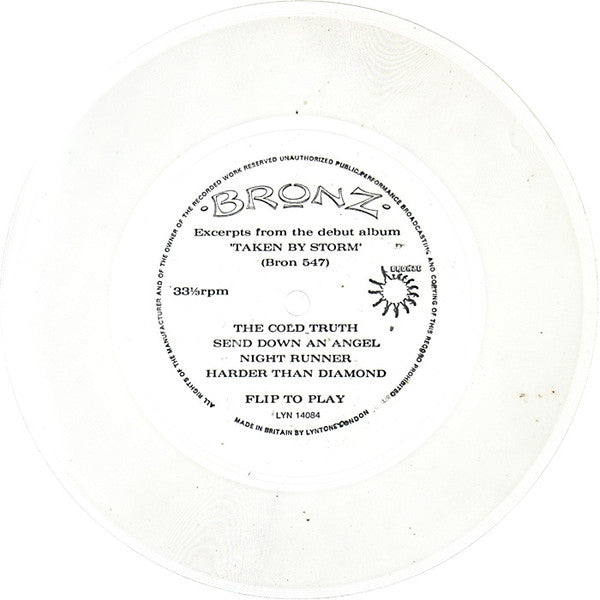 Bronz : Excerpts From The Debut Album "Taken By Storm" (Flexi, 7", Smplr)