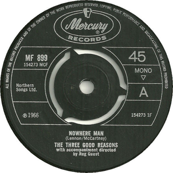 Three Good Reasons : Nowhere Man (7", Single)