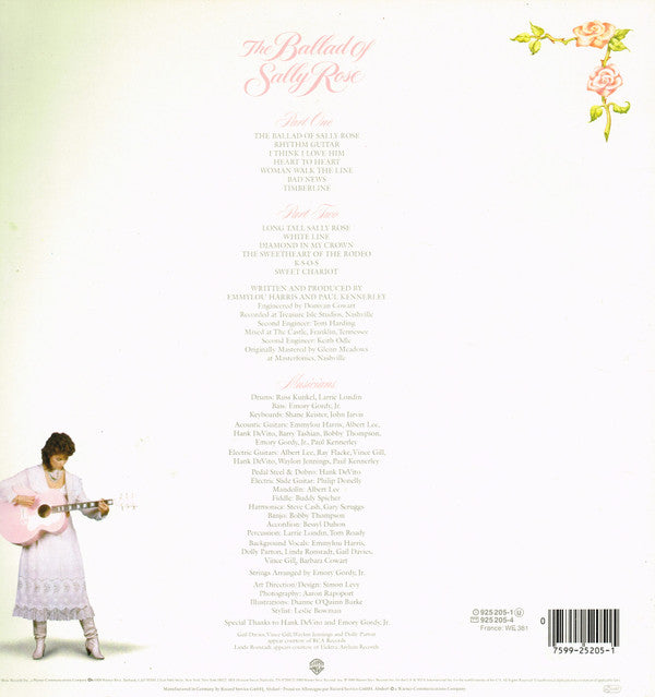 Emmylou Harris : The Ballad Of Sally Rose (LP, Album)