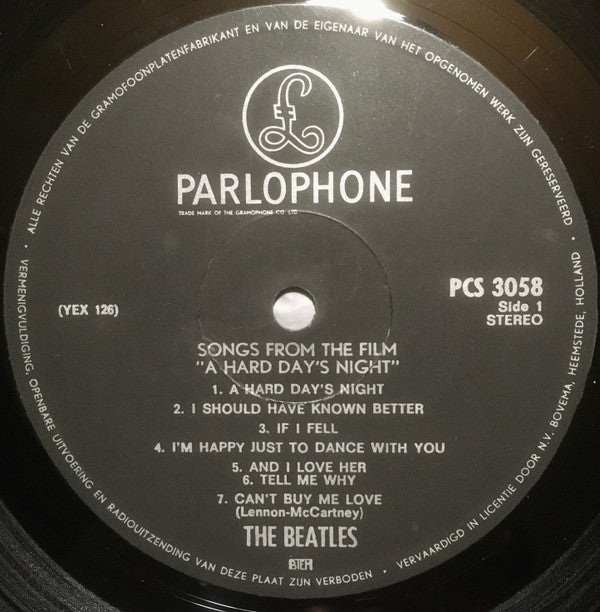 The Beatles : A Hard Day's Night (LP, Album, Fli)