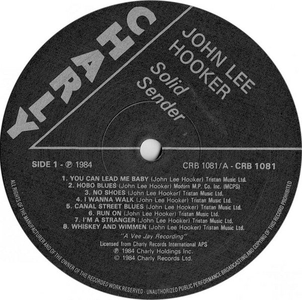 John Lee Hooker : Solid Sender (LP, Comp)