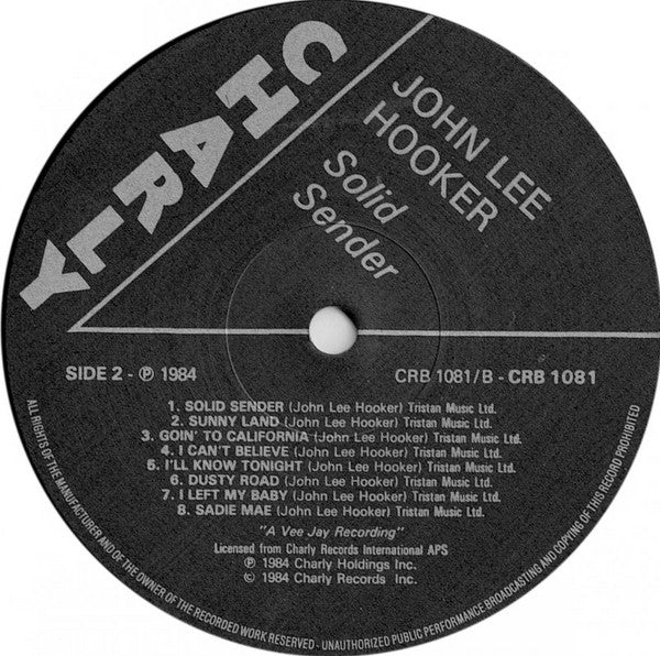 John Lee Hooker : Solid Sender (LP, Comp)