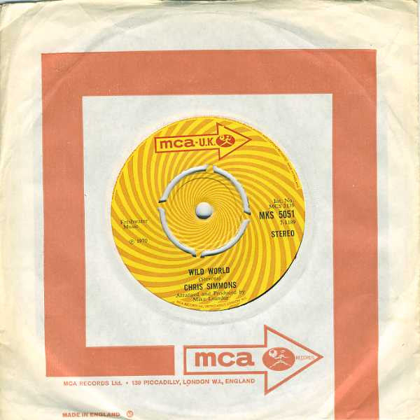 Chris Simmons (2) : Wild World (7")