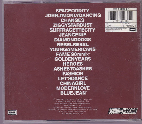 David Bowie : Changesbowie (CD, Comp, RM, RP)