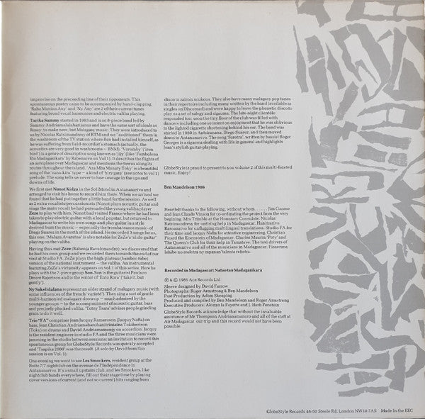 Various : Madagasikara Two (LP, Comp)