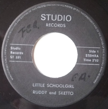 Ruddy And Sketto / Delroy Wilson : Little Schoolgirl / I'll Change My Style (7")