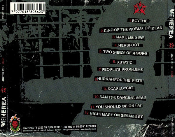 Venerea : Out In The Red (CD, Album)