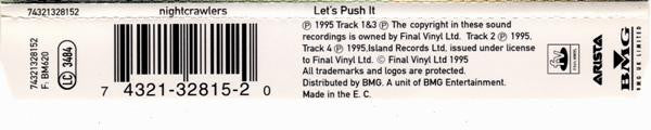 Nightcrawlers Featuring John Reid : Let's Push It (CD, Maxi, CD2)