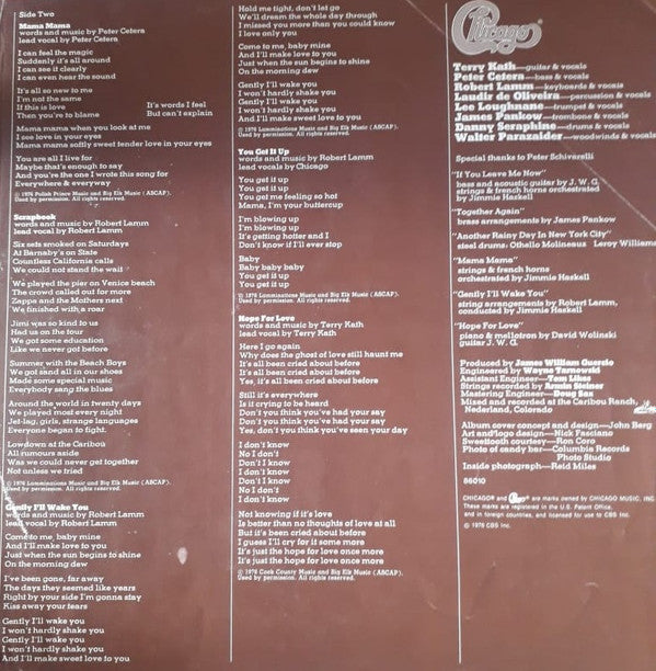 Chicago (2) : Chicago X  (LP, Album, Gat)