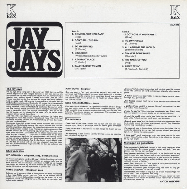 Jay-Jays : Jay-Jays (LP, Album, Mono, RE)