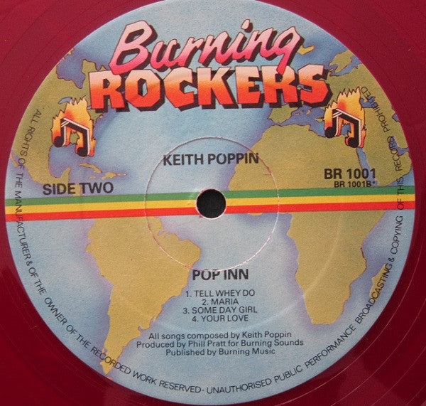 Keith Poppin : Pop Inn (LP, Album, Red)