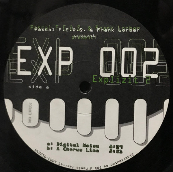 Pascal F.E.O.S. & Frank Lorber Present Explizit 2* : Digital Noise (12")