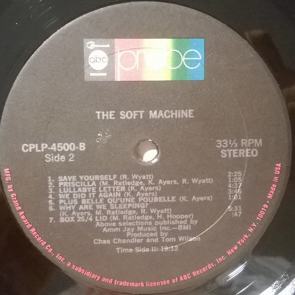 The Soft Machine* : The Soft Machine (LP, Album, Gat)