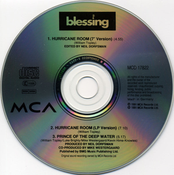 The Blessing : Hurricane Room (CD, Maxi)
