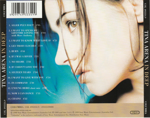 Tina Arena : In Deep (CD, Album)