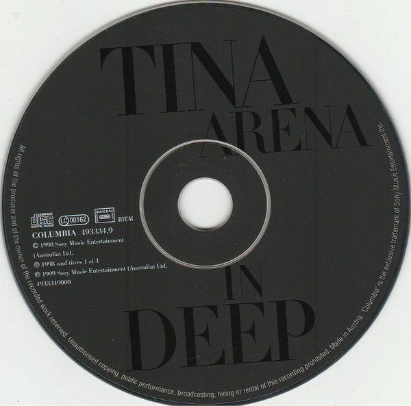 Tina Arena : In Deep (CD, Album)