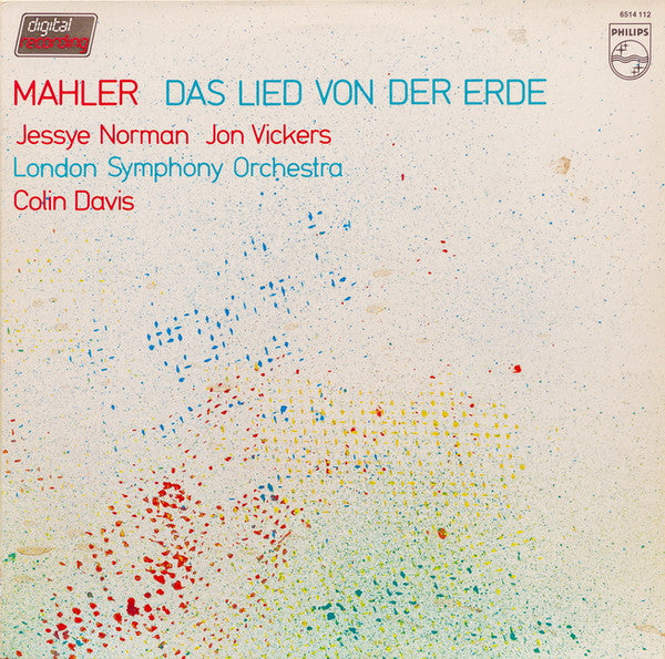 Gustav Mahler, Jessye Norman, Jon Vickers, London Symphony Orchestra, Sir Colin Davis : Das Lied Von Der Erde (LP)